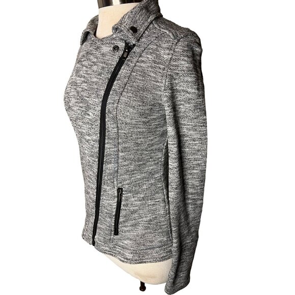 Market & Spruce women’s large Moto jacked long sleeve zip pockets - Picture 2 of 14